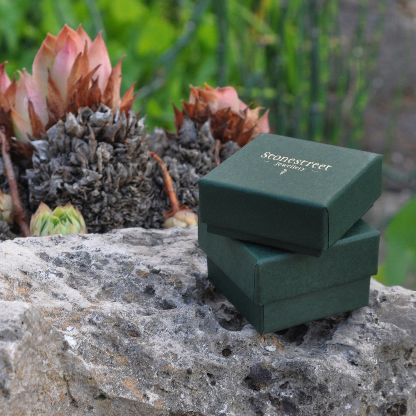 groene eco sieradendoosjes van stonestreet jewellery