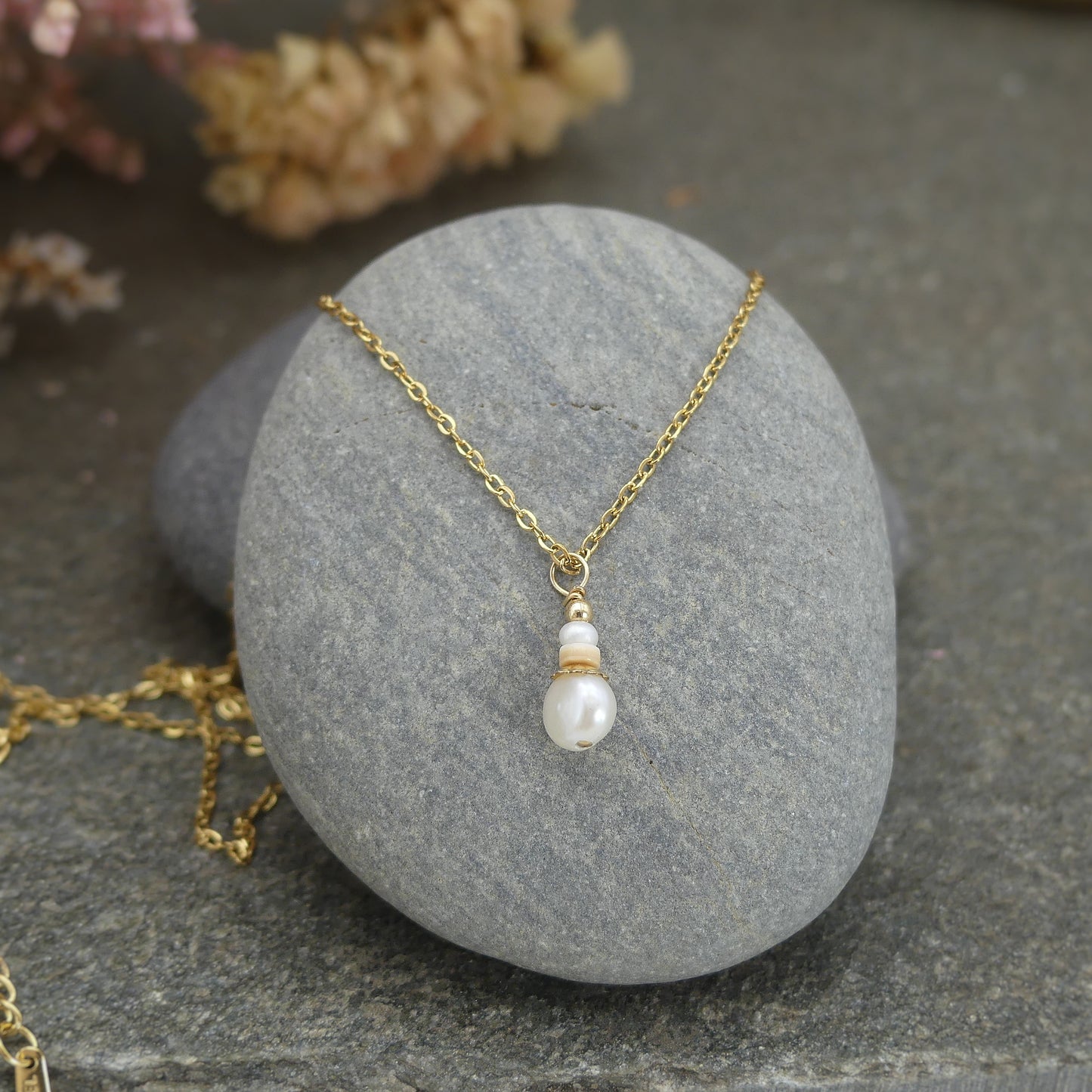 zoetwaterparel ketting houd druppel hanger voor dames
