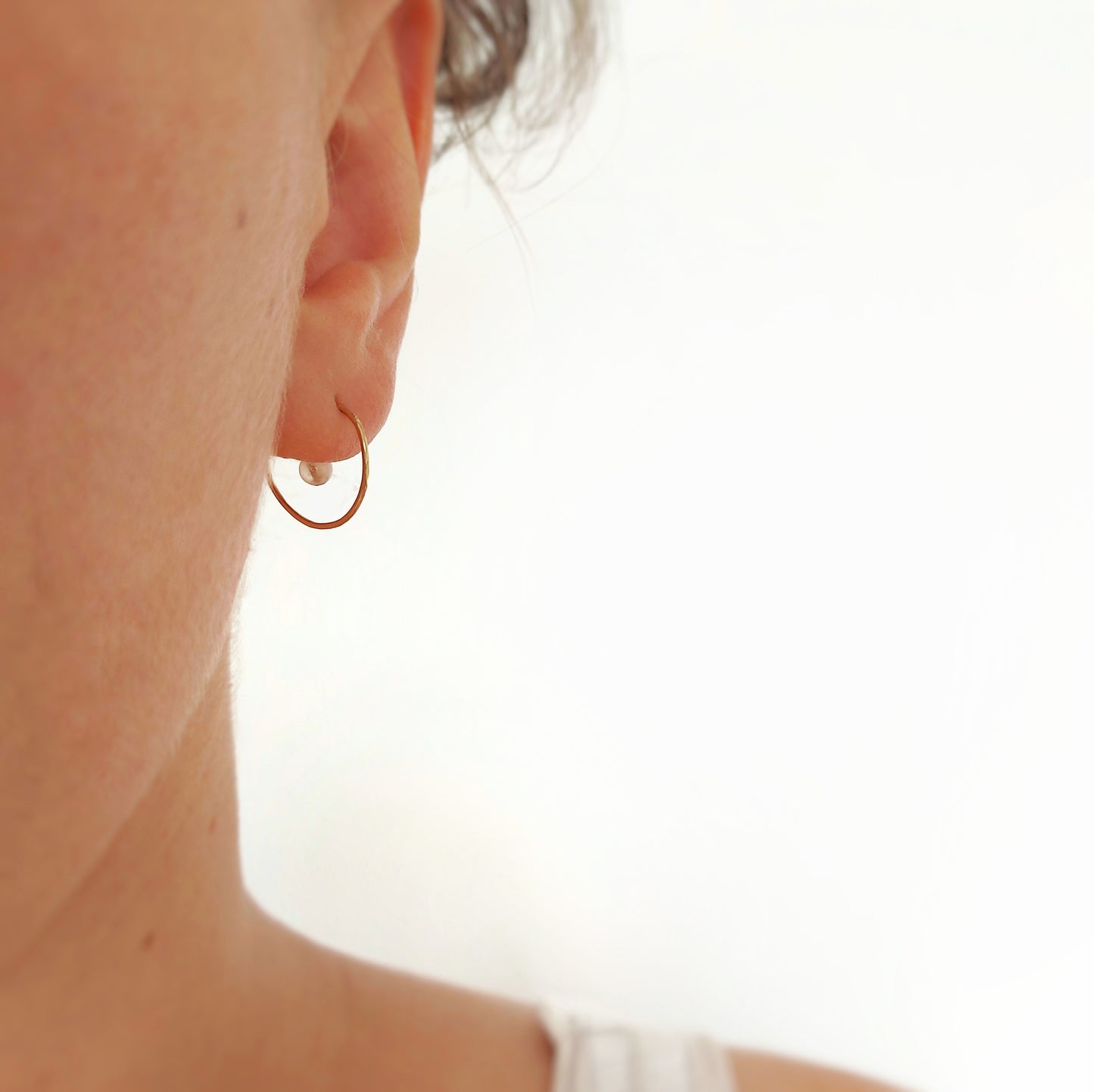 Spiral Ear Cuddles - Rose Quartz
