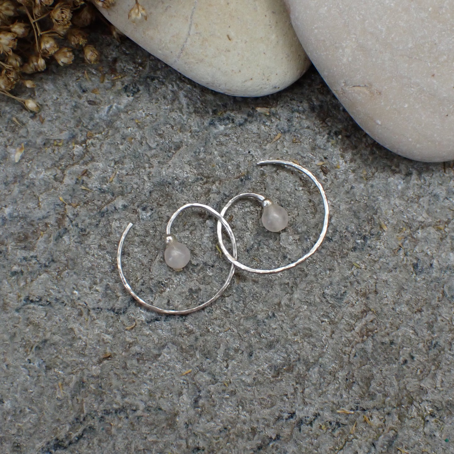 Spiral Ear Cuddles - Rose Quartz