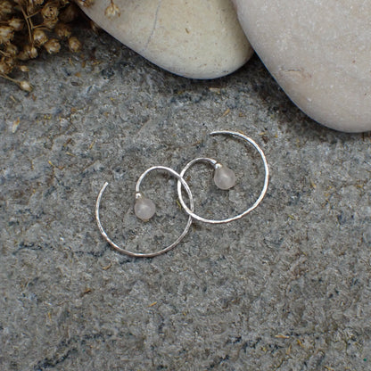 Spiral Ear Cuddles - Rose Quartz