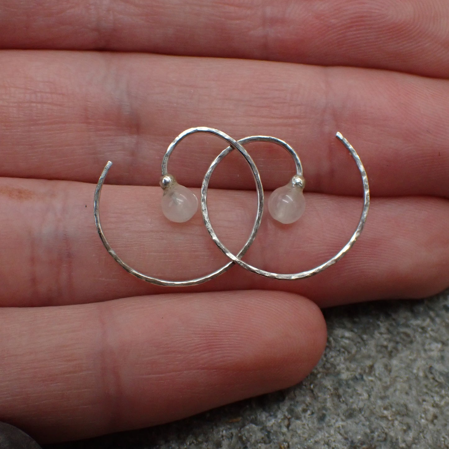 Spiral Ear Cuddles - Rose Quartz