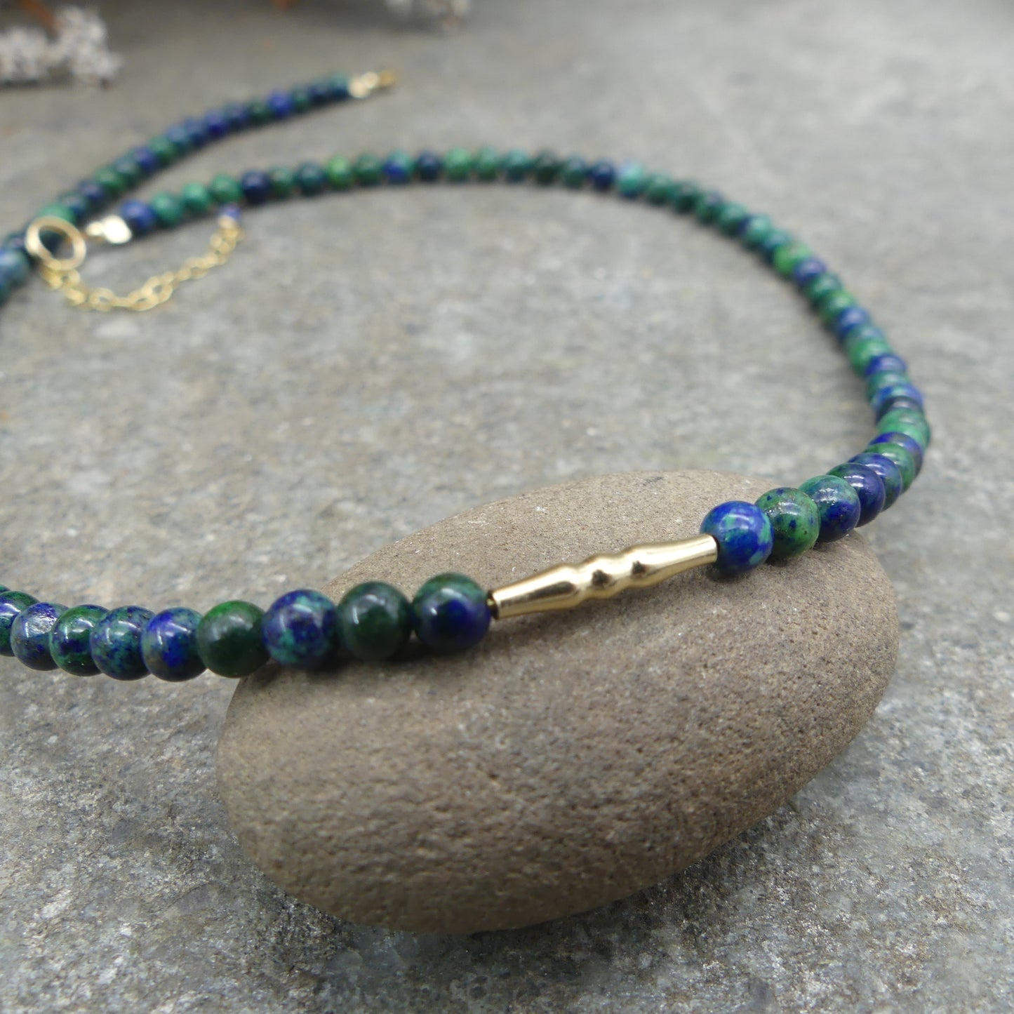 Stenen Ketting - Chrysocolla