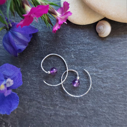 Spiral Ear Cuddles - Amethyst