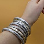 aluminium bracelets stack